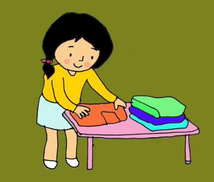 Quan sát tranh và cho biết nhân vật trong tranh đang làm gì? (ảnh 1)