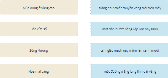 Chọn hình ảnh miêu tả phù hợp với tên mỗi bài đọc bằng các ghép các mảnh ghép: (ảnh 1)
