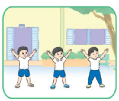  Em hãy quan sát hình và điền từ phù hợp vào chỗ trống sau “Giờ ....” (ảnh 1)