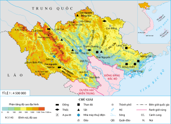 Quan sát lược đồ sau.Vùng Trung du và miền núi Bắc Bộ tiếp giáp với những quốc gia nào? (ảnh 1)