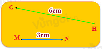 Con hãy chọn đáp án đúng nhấtCho hình vẽ như sau:Tổng độ dài hai đoạn thẳng trong hình vẽ là: (ảnh 1)
