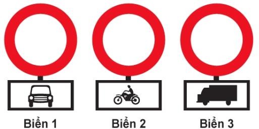  Ba biển này có hiệu lực như thế nào?1. Cấm các loại xe ở biển phụ đi vào.2. Cấm các loại xe cơ giới đi vào trừ loại xe ở biển phụ.  (ảnh 1)