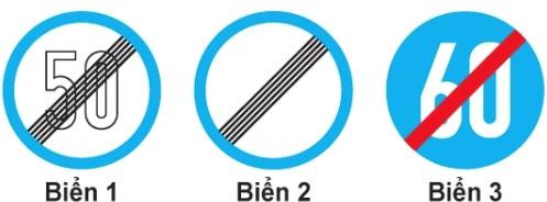  Trong các biển dưới đây biển nào là biển 