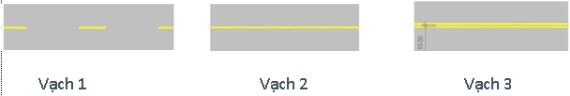  Các vạch dưới đây có tác dụng như thế nào?1. Phân chia hai chiều xe chạy ngược chiều nhau.2. Phân chia các làn xe chạy cùng chiều nhau. (ảnh 1)