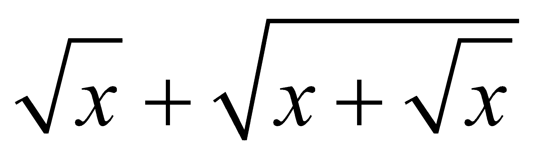Biểu thức trong Python math.sqrt(x+ math.sqrt(x+ math.sqrt(x))) là biểu thức nào sau đây trong toán học? (ảnh 2)