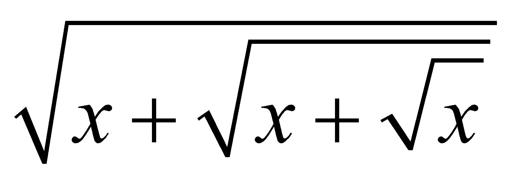 Biểu thức trong Python math.sqrt(x+ math.sqrt(x+ math.sqrt(x))) là biểu thức nào sau đây trong toán học? (ảnh 4)