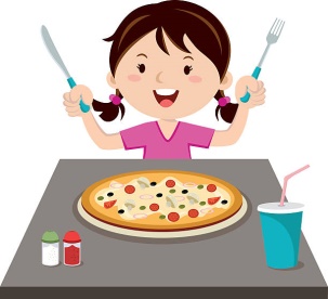  They eat pizza with their _______. (ảnh 3)