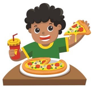  They eat pizza with their _______. (ảnh 4)