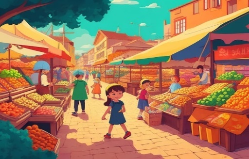  Look and choose.I am at the market. (ảnh 3)