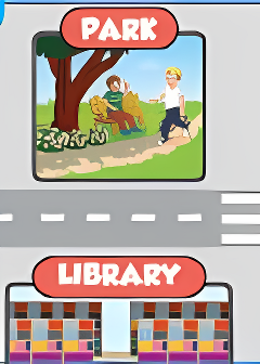  Listen and choose.(Audio name: Unit 5_)Where’s the library? (ảnh 2)