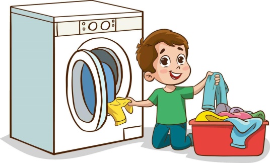  Look and choose.I _______.A. mop the floorB. do the laundryC. put away groceriesD. carry bags (ảnh 1)