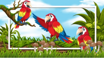 Bức tranh sau có loài vật nào?  (ảnh 1)