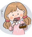  Nối từ với hình ảnh phù hợp: 1. a. cắt2. b. ăn3. c. tắt (ảnh 2)