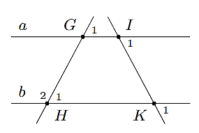 Cho hình vẽ, biết   ˆ G 1 = 50 ∘ , ˆ I 1 = 60 ∘ ; ˆ K 1 = 60 ∘  .    Hỏi số đo của   ˆ H 2   bằng bao nhiêu độ? (ảnh 1)