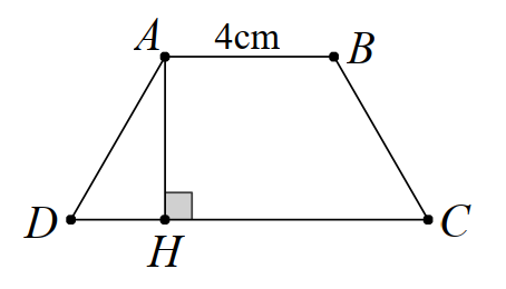 (1,5 điểm)  4.1. Cho hình thang cân có độ dài đáy nhỏ bằng   4 c m  , độ dài đáy lớn gấp đôi độ dài đáy nhỏ. Tính khoảng cách giữa hai đáy của hình thang cân, biết diện tích hình thang cân đó bằng   18 c m 2  .  4.2. Tính chu vi của tam giác cân có hai cạnh bằng   3 c m   và   7 c m  . (ảnh 1)