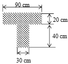  Cho mặt cắt ngang có hình dạng và kích thướt như hình vẽ:  Hãy xác định các mômen chính trung tâm của mặt cắt ngang.  (ảnh 1)
