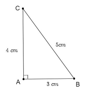 Cho   Δ A B C   vuông tại   A ,   có   A B = 3 c m , A C = 4 c m , B C = 5 c m .   Khi đó   sin C   bằng (ảnh 1)