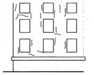 Trên tường xây gạch của một công trình xuất hiện các vết nứt phân bố lộn xộn nhỏ như sợi tóc, nứt mạng nhện phần vữa trát không có tính quy luật có hình dạng như bên dưới:Kết luận phù hợp nhấ (ảnh 1)