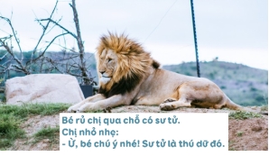  Chị dặn bé điều gì?  Chị dặn bé ………. (ảnh 1)