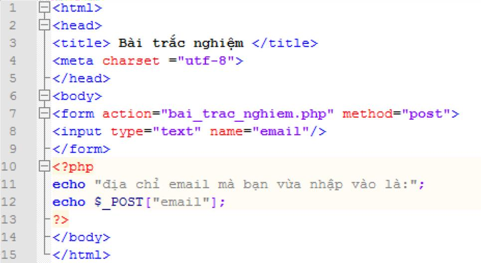 Tìm kết quả của đoạn lệnh sau nếu giá trị nhập vào là: 123@gmail.com (ảnh 1)
