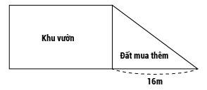 (1,0 điểm) Bác An có một khu vườn hình chữ nhật có chiều dài 20 m, chiều rộng 15 m.a) Tính diện tích khu vườn.b) Đầu năm, do giá nhà đất giảm mạnh nên bác An quyết định vay ngân hàng 1 tỷ đồn (ảnh 1)