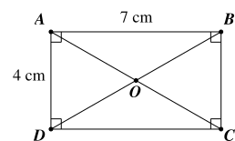 Cho hình chữ nhật   A B C D   có   A B = 7 c m   và   A D = 4 c m .    a)   A C = B D .    b) Hình chữ nhật có chiều rộng là   C D = 4 c m .    c)   ˆ D A B = ˆ A B C = ˆ B C D = ˆ C D A = 90 ∘ .    d) Nếu chiều dài của hình chữ nhật kém đi 3 cm thì hình chữ nhật đã cho trở thành hình vuông. (ảnh 1)
