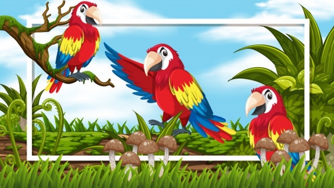  Bức tranh sau có loài vật nào? (ảnh 1)