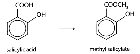 Từ salicylic acid, người ta điều chế được methyl salicylate - một loại thuốc xoa bóp giảm đau phổ biến.Phát biểu nào sau đây không đúng? (ảnh 1)