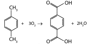 Terephthalic acid là chất rắn màu trắng, tiền thân của polyester PET, được sử dụng để sản xuất quần áo và chai nhựa. Quá trình tổng hợp terephthalic từ p-xylene theo sơ đồ sau:Có bao nhiêu ph (ảnh 2)