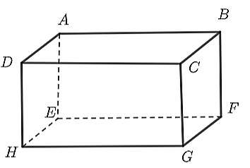 Cho các kích thước của hình hộp chữ nhật   A B C D . E F G H   như sau:   H G = 38 c m ; B F = 26 c m .      Hỏi độ dài của   A B   và   C G   là bao nhiêu cm? (ảnh 1)
