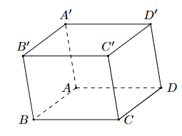 Số đường chéo của hình hộp ABCD.A'B'C'D' là (ảnh 1)