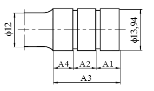  Cho chi tiết như hình. Khi gia công chi tiết, yêu cầu các kích thước như sau: A1 = 20-0,033 A2 = 40-0,025; A3 = 100\(_{ - 0,025}^{ + 0,010}\). Hãy cho biết khâu nào là khâu khép kín? (ảnh 1)