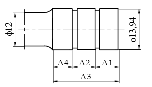  Cho chi tiết như hình. Khi gia công chi tiết, yêu cầu các kích thước như sau: A1 = 20-0,033; A2 = 40-0,025; A3 = 100\(_{ - 0,025}^{ + 0,010}\). Hãy cho biết khâu nào là khâu tăng? (ảnh 1)