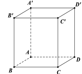 Cho hình lập phương ABCD.A'B'C'D' có cạnh bằng a. Tích vô hướng của hai vec tơ BC' và B'A bằng (ảnh 1)