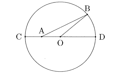 Cho điểm A cố định trong đường tròn (O,R), A khác O, điểm B chuyển động trên đường tròn. Chọn phương án đúng (ảnh 1)