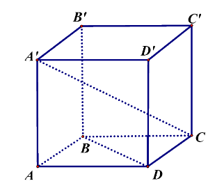 Cho hình lập phương  có cạnh bằng .a) .b) . c) .d) .  (ảnh 3)