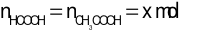  Hỗn hợp X gồm acid HCOOH và acid CH3COOH (tỉ lệ mol 1:1). Lấy 5,3 gam hỗn hợp X tác dụng với 5,75 gam C2H5OH (có xúc tác H2SO4 đặc) thu được m gam hỗn hợp ester (hiệu suất của các phản ứng e (ảnh 2)
