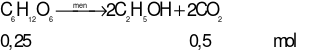 Lên men 45 gam glucose để điều chế ethyl alcohol, hiệu suất phản ứng 80% thu được V lít khí CO2 (đkc). Giá trị của V là (ảnh 1)