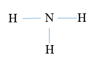 Công thức Lewis của phân tử ammonia là (ảnh 2)