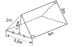 1. Một cái bể cá có chiều dài 2 m; chiều rộng 80 cm và chiều cao 80 cm. Người ta cần đổ vào bể cá bao nhiêu m3 nước thì đầy bể?
2. Một nhóm học sinh cần chuẩn bị lều để đi cắm trại. Nhóm dự (ảnh 1)