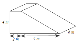 Tính diện tích xung quanh, thể tích của hình lăng trụ đứng có đáy là hình thoi có độ dài cạnh là  5 c m  và độ dài hai đường chéo là  6 c m ,  8 c m ; chiều cao hình lăng trụ đứng là  4 c m . (ảnh 1)