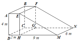 Tính diện tích xung quanh, thể tích của hình lăng trụ đứng có đáy là hình thoi có độ dài cạnh là 5 c m và độ dài hai đường chéo là 6 c m , 8 c m ; chiều cao hình lăng trụ đứng là 4 c m . (ảnh 2)