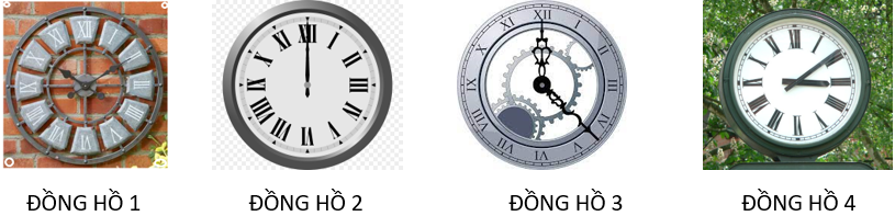 Trong các đồng hồ sau, đồng hồ chỉ 10 giờ 10 là (ảnh 2)