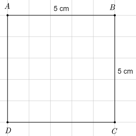 (a) Vẽ hình vuông  M N P Q  biết độ dài một cạnh bằng 5 cm.  (b) Cho hình vẽ, biết  A B C D  là hình chữ nhật và  B E F C  là hình vuông. Biết  A B = 4  cm và  B E = 3  cm. Tính diện tích hình chữ nhật  A E F D . (ảnh 2)