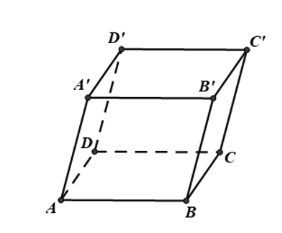 Cho hình hộp A B C D . A ′ B ′ C ′ D ′ . Người ta định nghĩa “Mặt chéo của hình hộp là mặt tạo bởi hai đường chéo của hình hộp đó”. Hỏi hình hộp A B C D . A ′ B ′ C ′ D ′ có mấy mặt chéo? (ảnh 1)