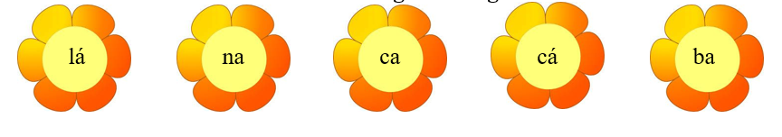 Tô màu vào hình có chữ “c” trong các tiếng sau:
 (ảnh 1)