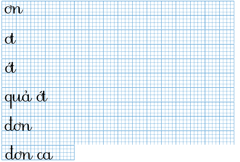 Tập viết theo mẫu (ảnh 1)