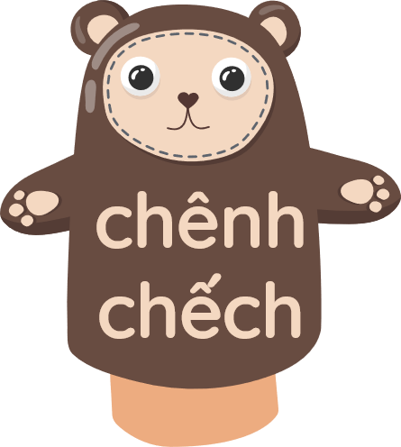 Chọn từ có một tiếng chứa vần 'ênh', một tiếng chứa vần 'êch'.
 (ảnh 2)