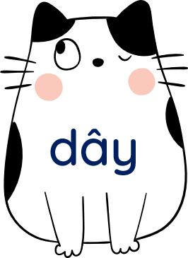 Từ nào dưới đây chứa vần “ây”
 (ảnh 1)