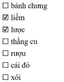Đâu là các từ chỉ đồ vật:
(ảnh 2)